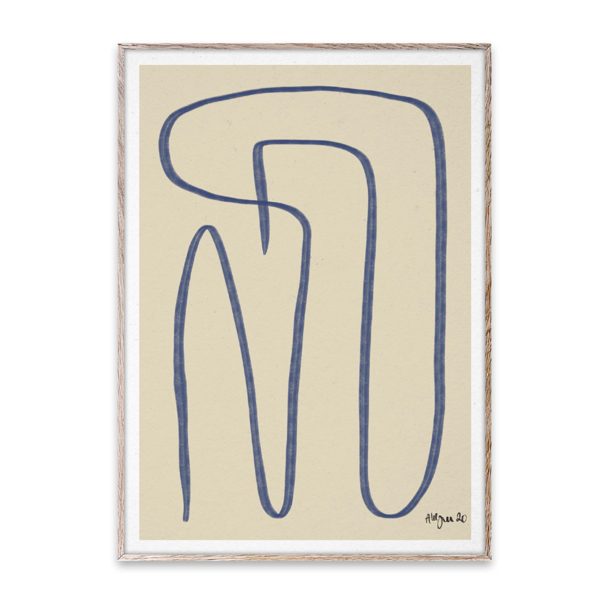 Paper Collective Poster Different Ways - Blue 50x70 cm