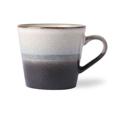 70's Kaffekopp Svart och Vit 30 cl