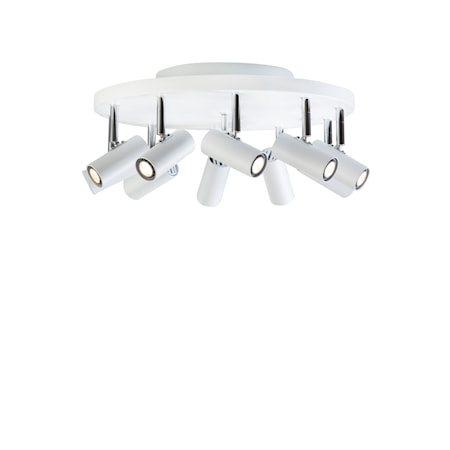 Cato 10-spot Mattvit LED Rund