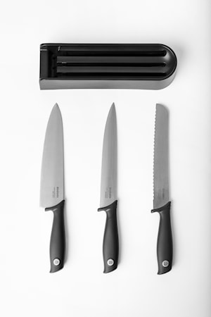 Tasty Knivblock för kökslådan + 3 knivar 39 cm