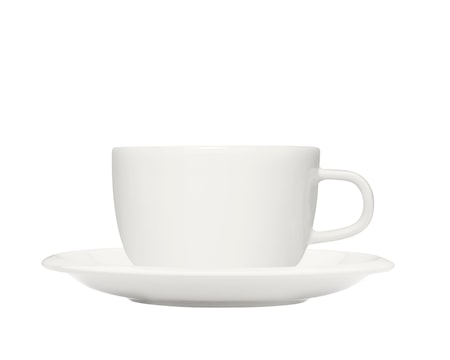 Raami Kaffekopp m fat Vit