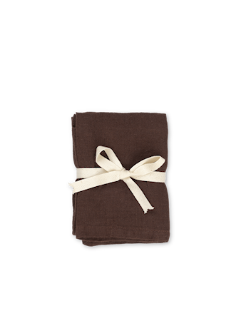 Servetter Linne Chocolate 2-pack