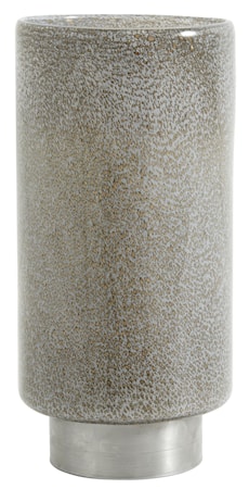 Ljusstake/Vas i Glas & Metall Grå 31cm