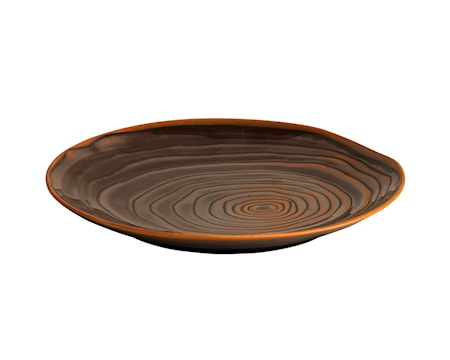 Boulogne Tallrik flat Brun Ø 21 cm