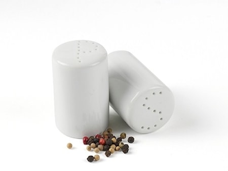 Salt- & pepparkar i Vitt Porslin 6 cm