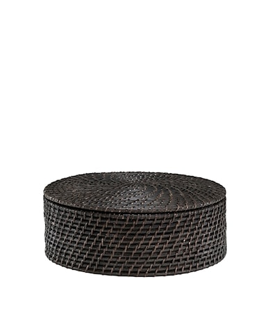AMAZON bread basket w lid deep brown