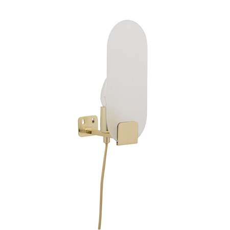 Vägglampa Guld Glas