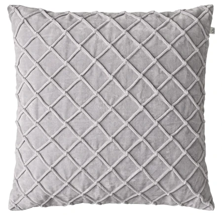 Deva Kuddfodral Velvet Silver Grå 60x60cm