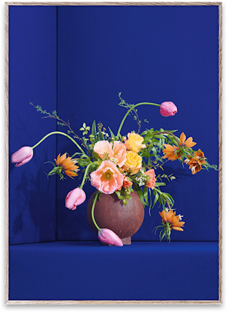 Blomst 01 / Blue Poster 50x70 cm