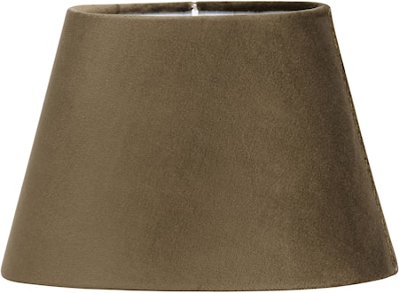 Lampskärm Oval Sammet Brun