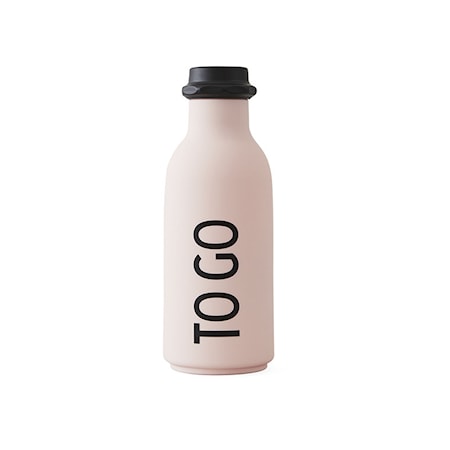 Design Letters Vattenflaska 'To Go' Rosa