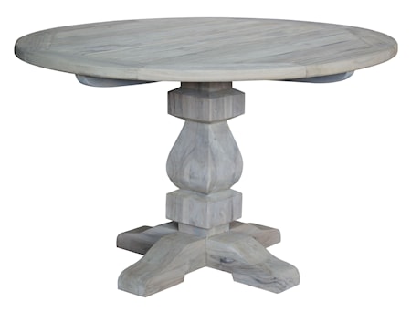 French Matbord Instant Grey Teakträ Ø150 cm