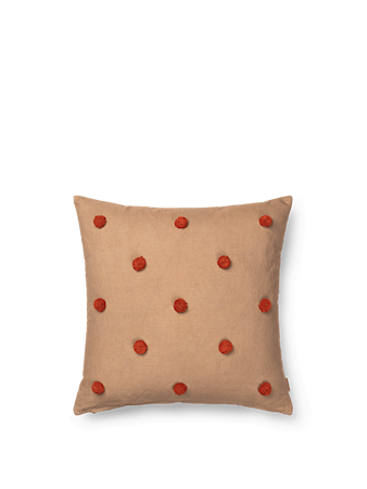 Dot Toftad Kudde Camel/Red
