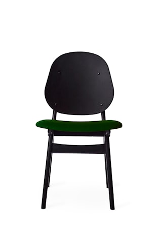 Noble Stol Dark Green Svartlackad Bok
