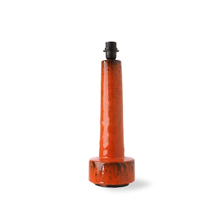 Lampfot Stengods Röd
