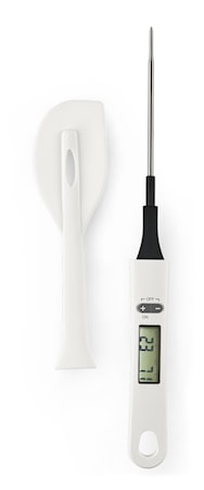 Stektermometer med Slickepott Vit