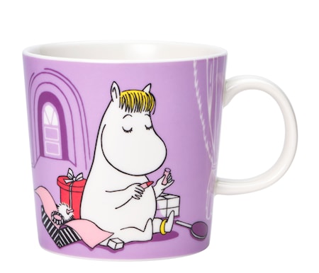 Mumin mugg 30 cl Snorkfröken lila