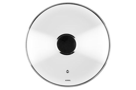 Glaslock 28 cm med stålknopp
