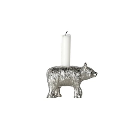 Ljusstake Bear Silver