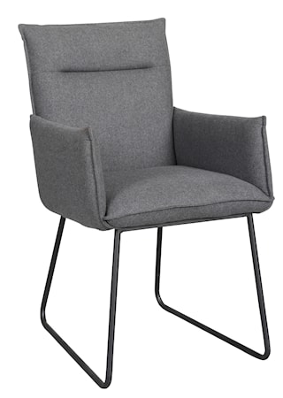 Yukon Stol Mörkgrått Tyg