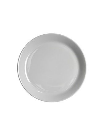 Assiett med kant 20 cm kiselgrå blank