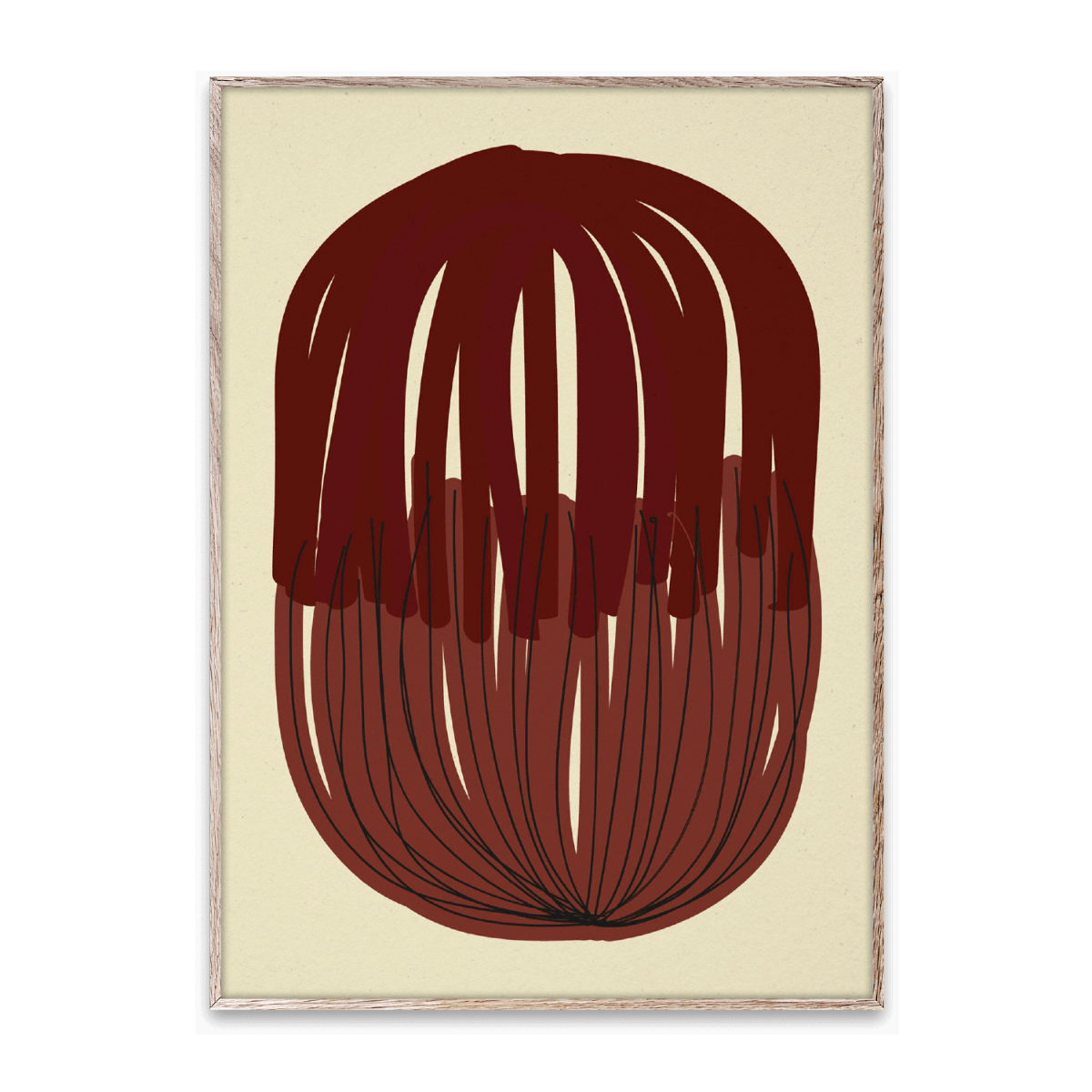 Paper Collective Poster Stacked Lines 01 50x70 cm