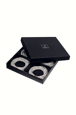 Kerala Servettringar Silver 4-pack