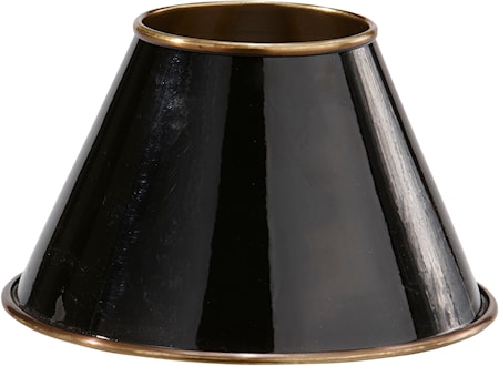 Classic Metallskärm Svart/Antikmäss 22cm