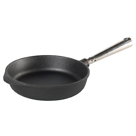 Stekpanna rak kant 20 cm med Stålhandtag