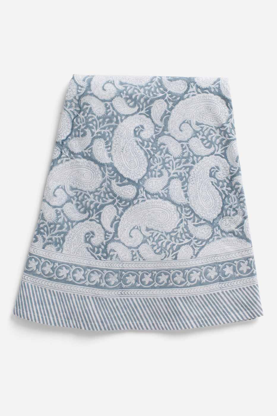 Duk Big Paisley Cashmere Blue Rund bomull 220 cm