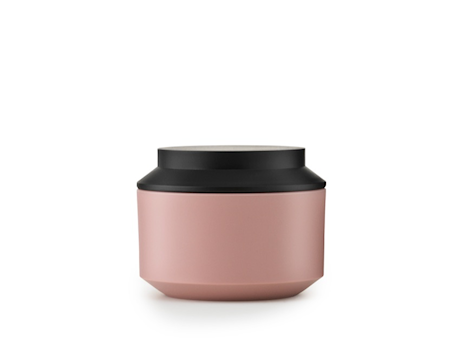 Geo Burk med lock Rosa/Svart Ø 10 cm