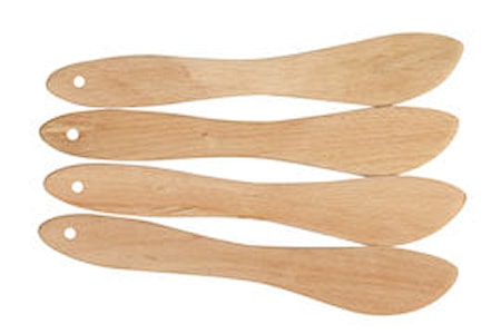 Smörkniv Bokträ 18,5 cm 4st