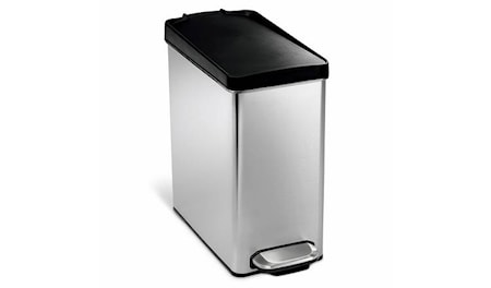 Pedalhink Borstat Stål med svart lock 10L