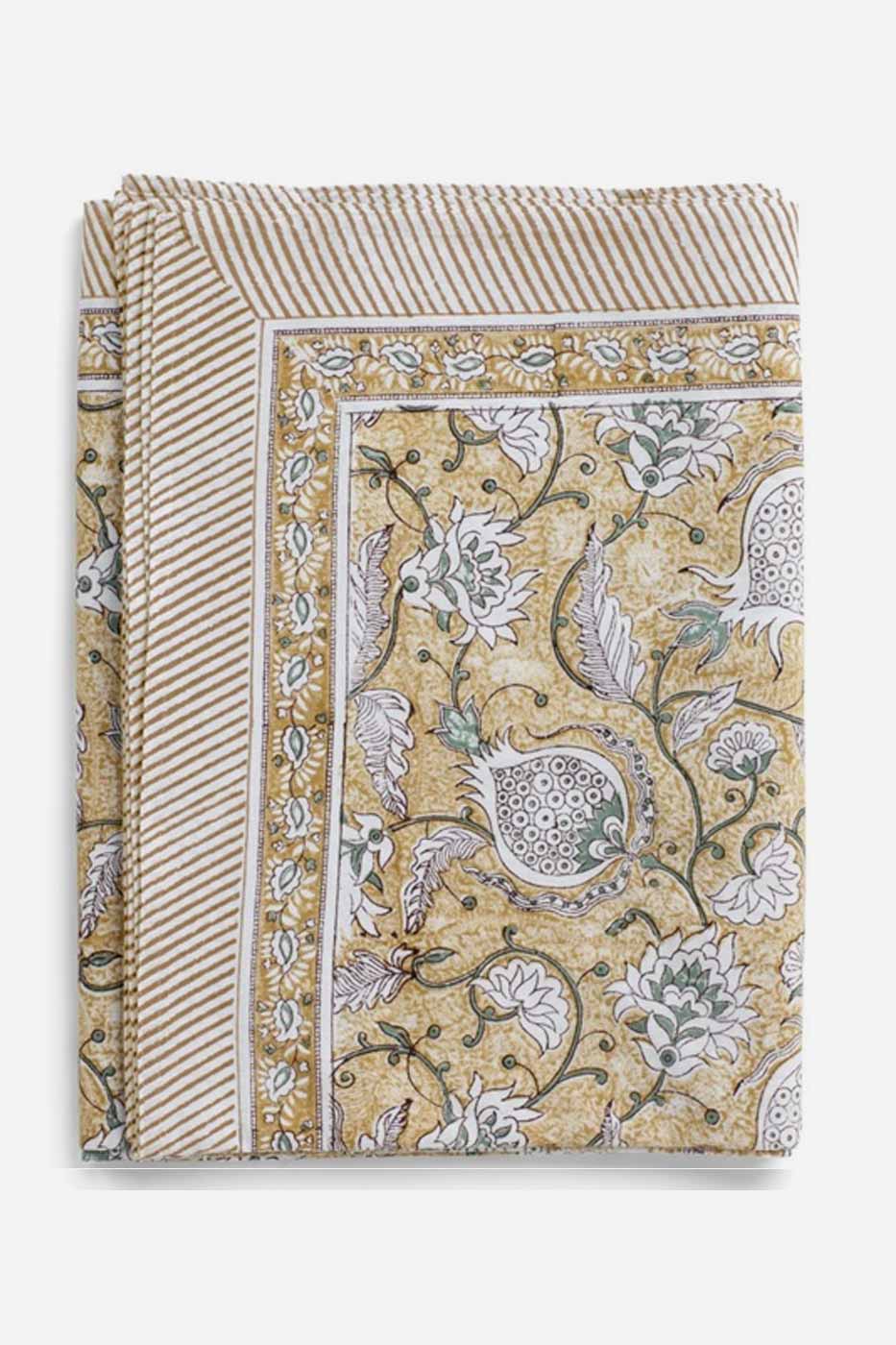 Duk Pomegranate 150x350 ochre bomull