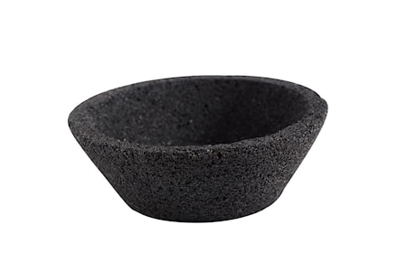 Skål Lava S Svart Lavasten 4,5x12 cm