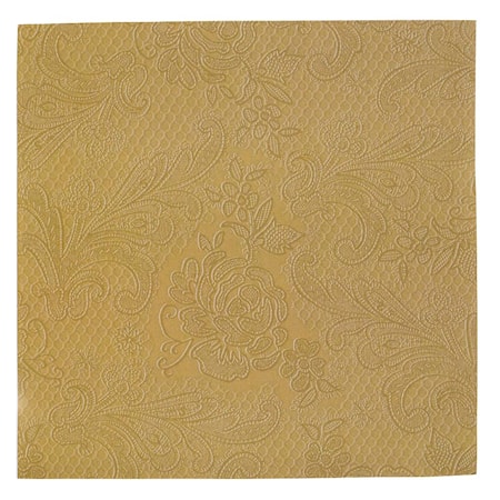 Papperservett Uni Lace Gul