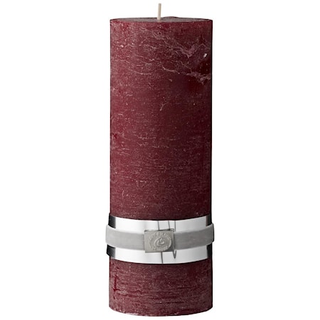 Blockljus Rustic 20 cm Röd