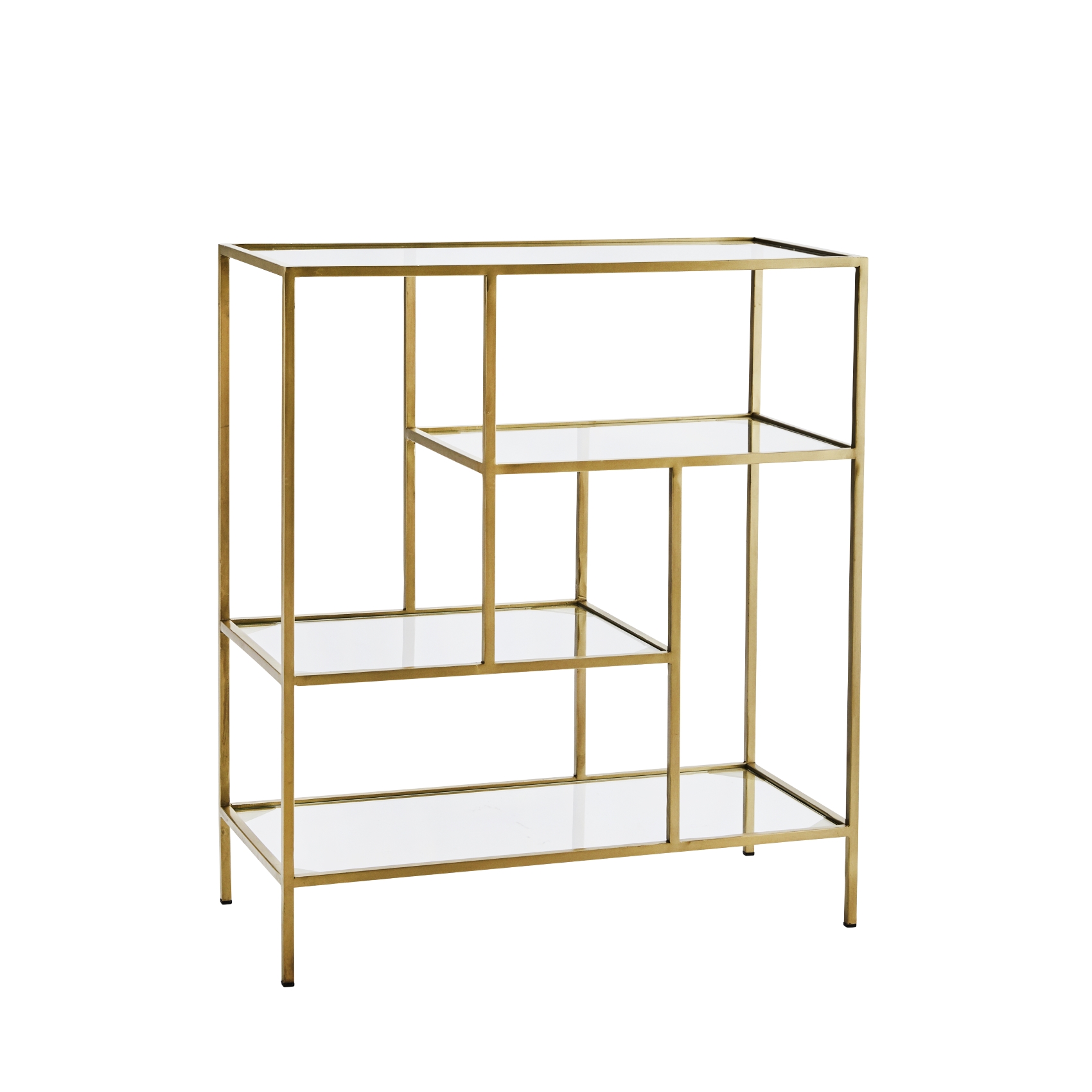 Hylla STANDING SHELF glas mässing, Madam Stoltz
